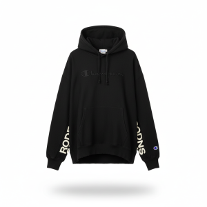 champion core | hoodie pullover hitam embossed logo streetwear classic