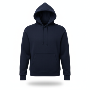 ESSENTIAL BASE | Hoodie Pullover Biru Dongker Polos - Core Fleece